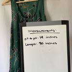 CAbi green floral lightweight sleeveless dress women size medium summery design Photo 5