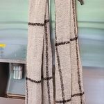 💕WE FASHION💕 Plaid Window Check Fringe Scarf Gray Photo 0