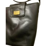 Vintage Fred Hayman Beverly Hills Black Leather Shoulder Bag 80s 90s Y2K Photo 1