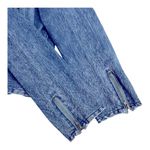 Mengnasai Women's Denim Jacket Diamanté
Embellishment Sleeve Zipper, size XXL Blue Photo 6