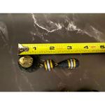 Black & Gold Triple Drop Earrings Jazz Up Your Lobes! Photo 5