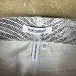 Good American NWT Snake Print Pants Women’s Size 2 Straight Leg Metallic Y2K Photo 2