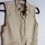 Michael Stars  khaki linen cargo vest Photo 1