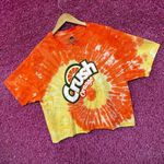 Crush Orange Citrus Flavored Soda Promo Tie Dye Crop Top L Photo 2