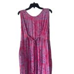 The Daily Planet Vintage 90s Women's Size Medium Pink Tribal Button Maxi Dress Photo 8