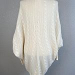White Warren Dolman Sleeve Cable Knit Cardigan Sweater Size Small Ivory Cashmere Photo 4