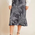 Anthropologie Bias Satin Midi Skirt, Black, 4 (US) Photo 1