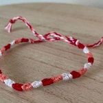 Handmade 10/$25 Valentine's Day Woven Bracelet Photo 0