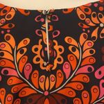 Merona Navy Orange Pattern Sleeveless Top Size Medium Photo 5