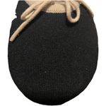 Nordstrom Lingerie Luxe Cashmere Slippers Black Tan Bow XL NWT Holiday Gift Photo 4