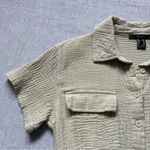 Forever 21 Gauzy Romper Size XS in Sage Green Photo 3