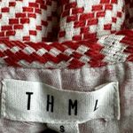 THML  Jacquard Dress Tassel Sleeve Colorblock Printed Knit Boho Multicolor Small Photo 2