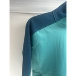 Spyder  Lg Teal Green Mock Turtleneck Side Zip Collar Pullover Jacket Coat size M Photo 4