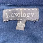 Luxology blue embroidered floral dress Photo 4