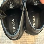 Prada  Milano Black Nylon & Leather Triangle Logo Sneakers EU 37.5 Photo 5