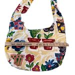 Sun And Sand Tote Plants Cactus Flowers Canvas Shoulder Bag Colorful Zip Pocket Purple Photo 5