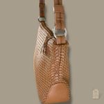 The Sak  Elliott Lucca tan woven faux leather crossbody bag Photo 2