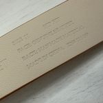 White House | Black Market NWT Gold Buckle Denim Leather Belt Sz M Photo 5