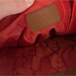 Furla 2 way bag brown leather preloved crossbody purse large tote Photo 12