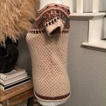 French Connection Lambswool & Sequin Cardigan Sweater Fair Isle Size Medium Photo 2