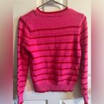 Pink and red sparkly striped sweater. Barely worn. Great condition. Size small Photo 1