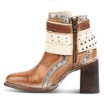 Freebird Tan and Cream Ankle Boots Size 7 Photo 2