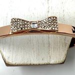 Kate Spade rose gold rhinestone bow bracelet, NWOT Photo 5