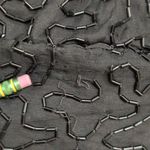 Scala Black Silk Sequin Embellished Long Sleeve Evening Gown Dress Size PL Photo 10