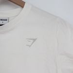 Gymshark  Logo T Shirt White Crew Neck Short Sleeve Athleisure Size S Photo 3