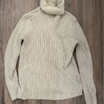 Karen Scott  Beige Cable Knit Turtleneck Sweater Photo 0