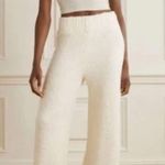 SKIMS Teddy Lounge Knit Pants Bone White Sherpa Boucle Stretchy Winter Sz L/XL Photo 0