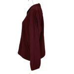Orvis Womens  Maroon Zip Up Light Medium Blazer Photo 1