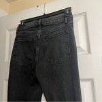 Abercrombie & Fitch A&F Skinny High Rise Vent Hem Jeans Black Photo 7
