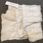 Liz Claiborne Cream Cable Knit Scarf NWT Photo 0