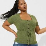 Torrid Vegan Cashmere Ribbed Pullover Square Neck Sweater 14-16 1X Photo 0