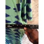 Nike  Pro Women's Large Compression‎ V-Neck Tee Green Blue Dri-FIT Photo 6