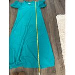 Vanity Fair Vintage Teal Zipper Front Robe Maxi Long Sleeve Womens Size Small P Photo 5