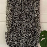 Topshop  Animal Print Leopard Cheetah Dress Long Sleeves Ruffle Collared Size 2‎ Photo 0