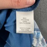 Stitch by Chenault Womens L Maxi Dress Sailboat Print Coastal Grandma Beach Blue Size L Photo 8