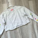 Frasier Sterling Sweatshirt smiley gal crop womens Gray (small) casual comfy Photo 0