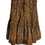 Ulla Johnson  Mariana Brown Leopard Animal Print Puff Sleeve A-Line Mini Dress 2 Photo 15