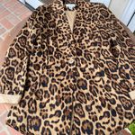 Spiegel Vintage  Wome Cheetah Coat Long Jacket Lined Size 8 Photo 1
