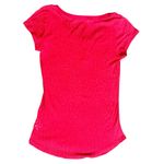 Y2K L.E.I Animal Print Short Sleeve Henley! Orange Size undefined Photo 3