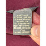 G H Bass Co Women's Button Down Shirt Burgundy Silk Long Sleeve Classic Size 6 Purple Photo 5