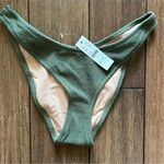 J.Crew Textured curved-waist cheeky bikini bottom | NWT | XS Photo 1