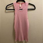 Pilcro Anthropologie  Sustainable Ribbed Tank Top In Pink Size S Photo 5
