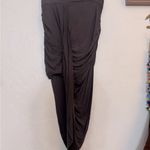 Free People  GRAY TAUPE XS ASYMMETRICAL SKIRT SIDE RUCHING Photo 1