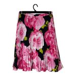 Karl Lagerfeld Skirt Women 4 Pink Floral Print Accordion Pleated Boho Cottage Photo 2