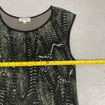 St. John Sport Women Sz 6 Greeb Black Animal Print Sheath Knit Dress Photo 5