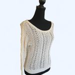 American Eagle  cream crochet sweater Size XS Photo 2